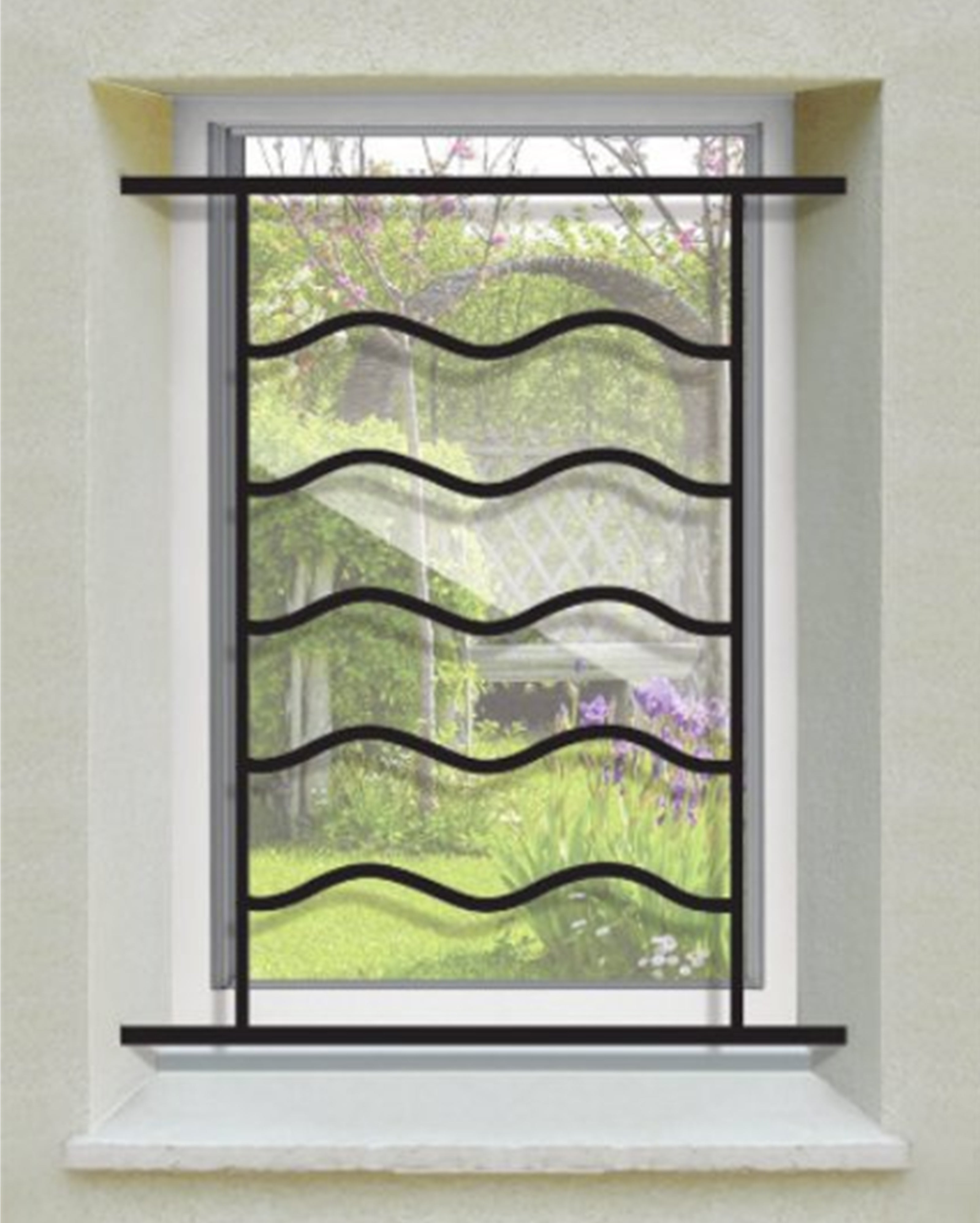 Grata di sicurezza Oceane per finestra H = 135 cm x L = 80 cm (dimensione del telaio) - 3