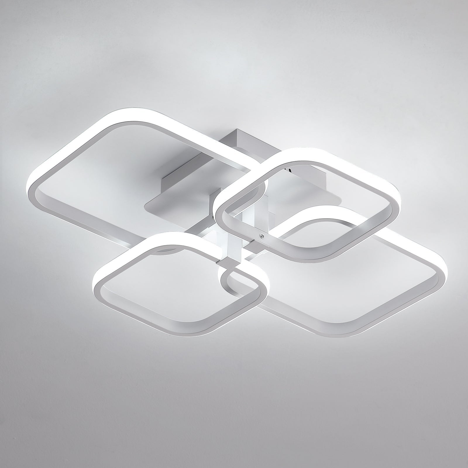 Plafonnier LED Moderne 60W 6750LM - 5 Bras, Lumière Blanche Chaude 3000K, Pour Salon (Sans Marque)