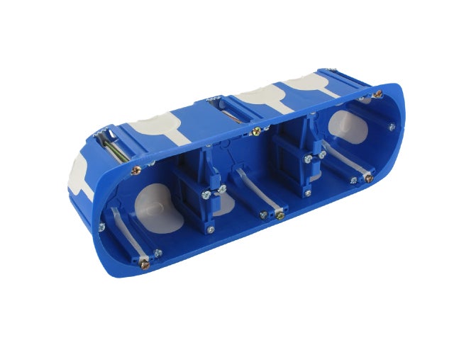 boitier encastrement - multimat no air - 3 postes - profondeur 50 mm - blm distribution 683715