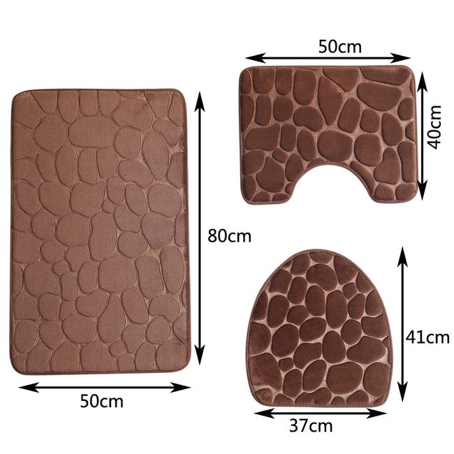 NexusGoods Tapis de Bain en Tissage gaufré, Super Absorbant et à séchage Rapide, Support antidérapant, sans abri, Lavable en Machine (30 ° C), Extra Doux (Noir,61x92cm NexusGoods Tapis de Bain en Tissage gaufré, Super Absorbant et à séchage Rapide, Support antidérapant, sans abri, Lavable en Machine (30 ° C), Extra Doux (Noir,61x92cm