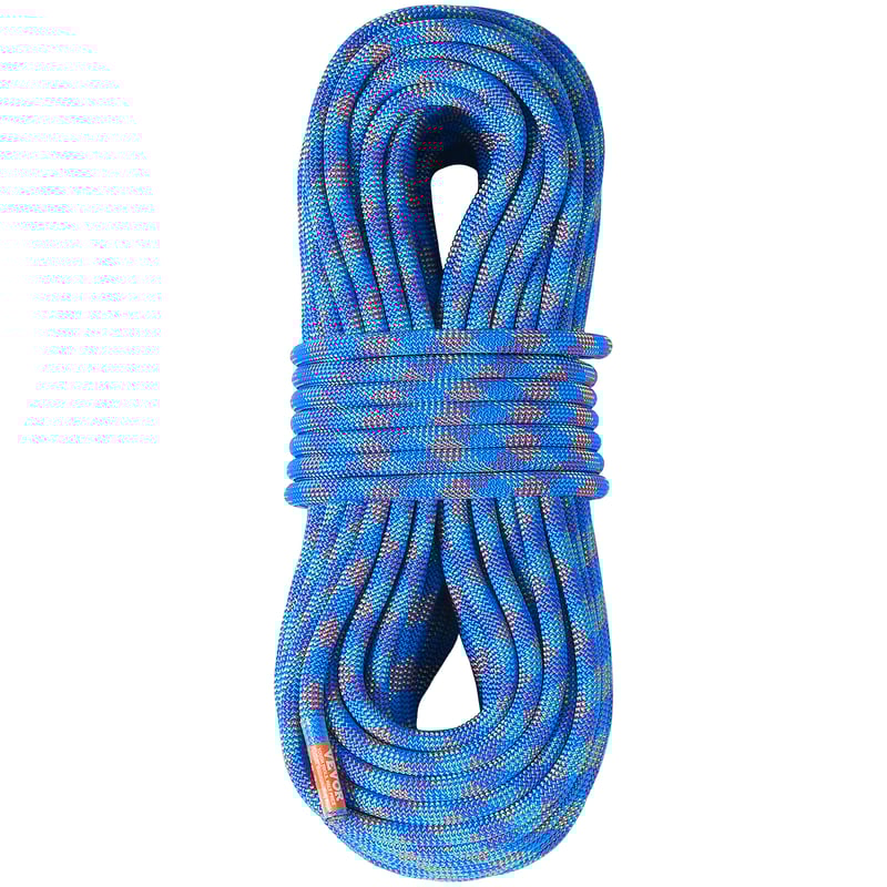 Dynamiczna lina wspinaczkowa 60 m Lina wspinaczkowa na świeżym powietrzu 10,2 mm Niebieska lina uniwersalna VEVOR