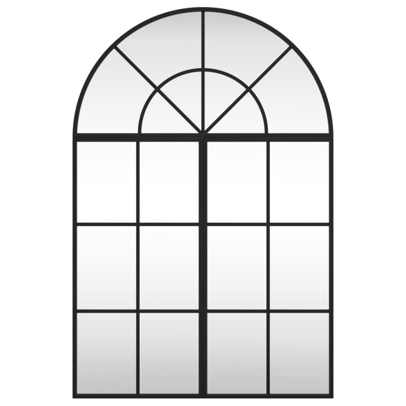 Miroir mural noir 60x90 cm arche fer - 3