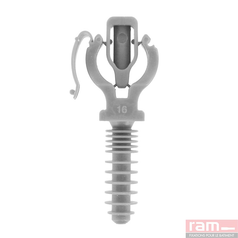 SACHET 10 CLIPEO GRIS SIMPLE 20 mm | Leroy Merlin