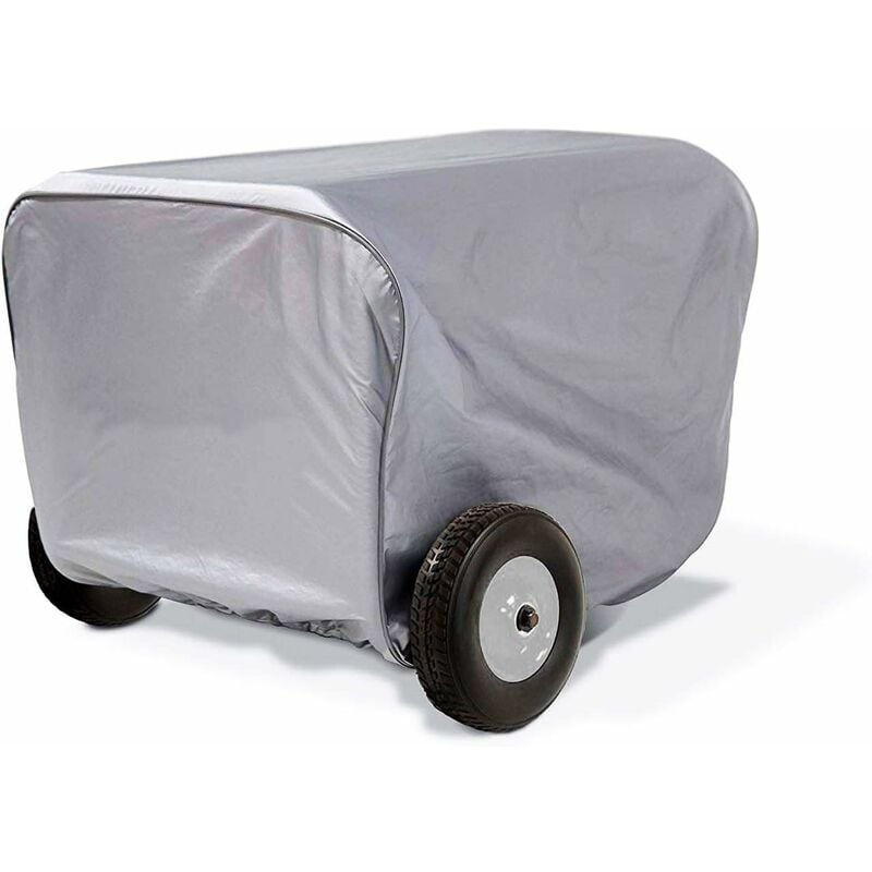 Srebrny pokrowiec ochronny na generator inwerterowy i przenośny generator zewnętrzny, 63,5x60,5x51,5 cm——