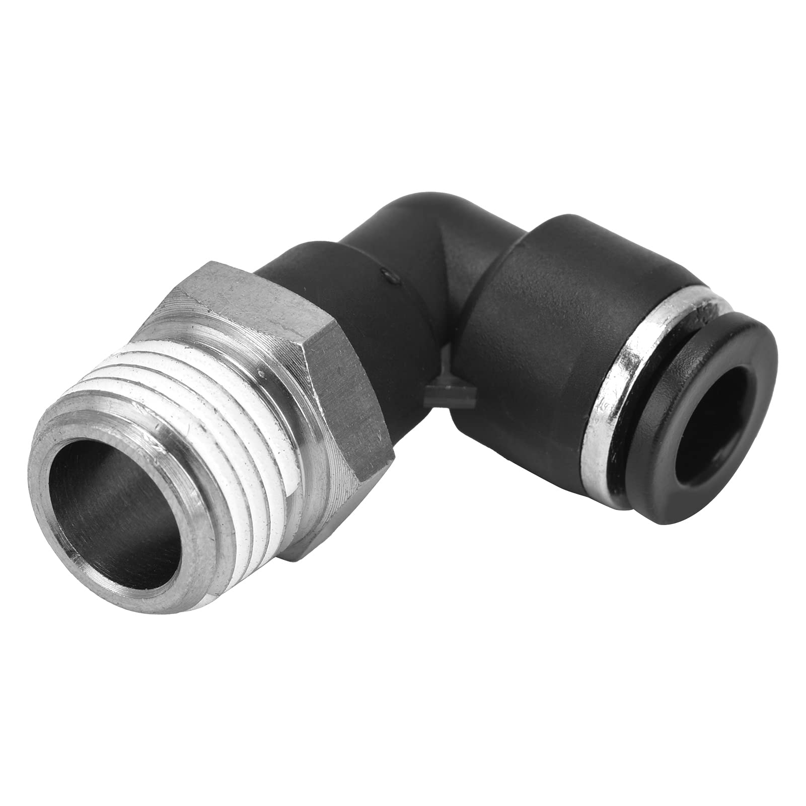 Lot de 10 connecteurs pneumatiques en L, filetage externe, raccords rapides pour tuyaux, accessoires compresseur d'air (10-04). - 4