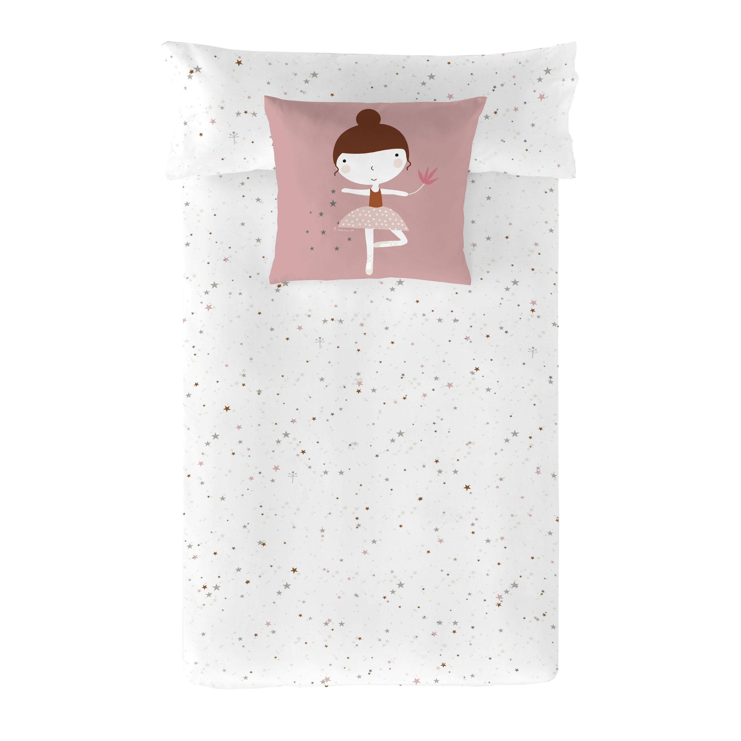 COPRIPIUMINO REVERSIBILE BALLERINA 100% COTONE LETTO 90 - 4