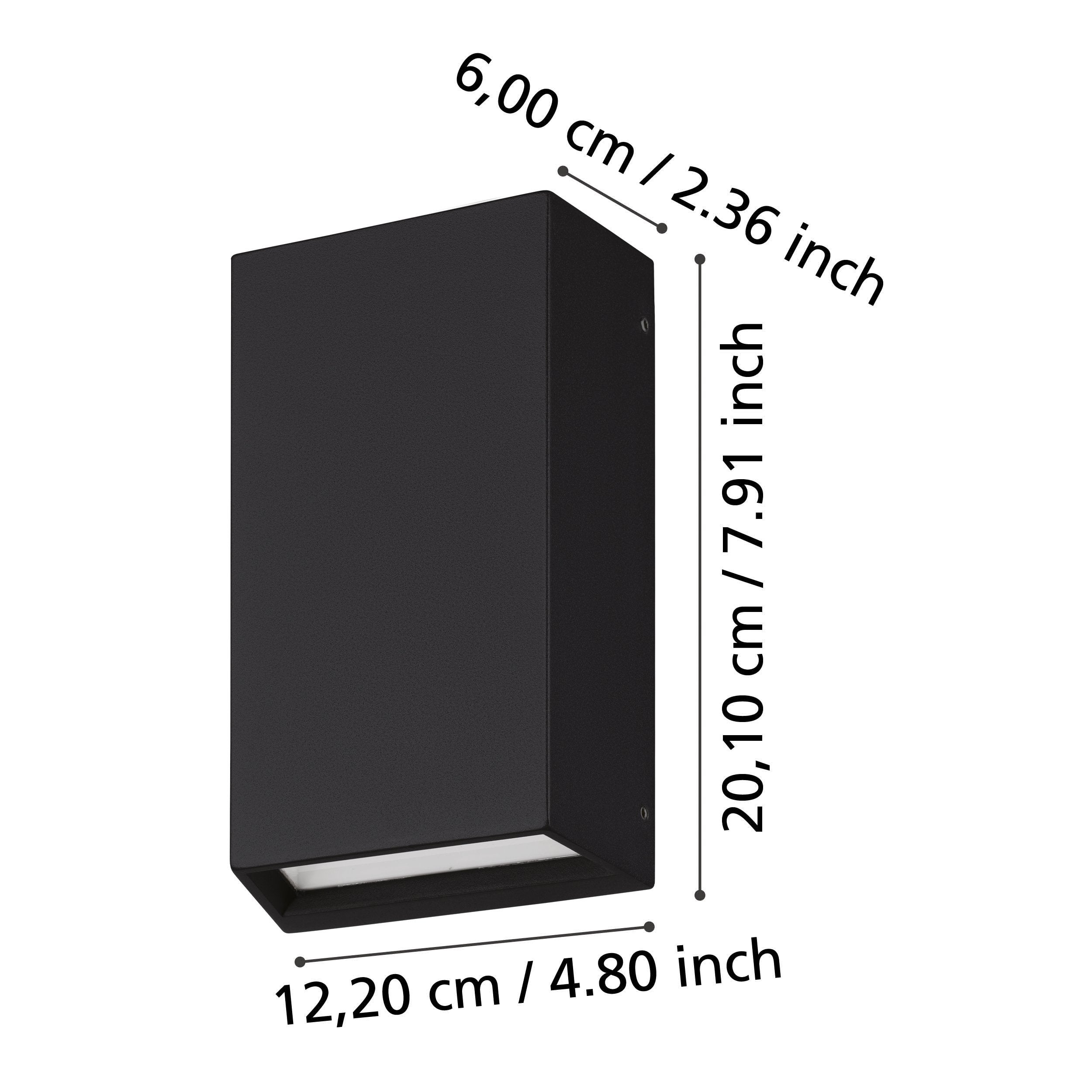 Applique Spongano, lampada da parete LED per esterni, faretto spot per esterni, lampada a parete per esterni in alluminio colore antracite- EGLO - 5