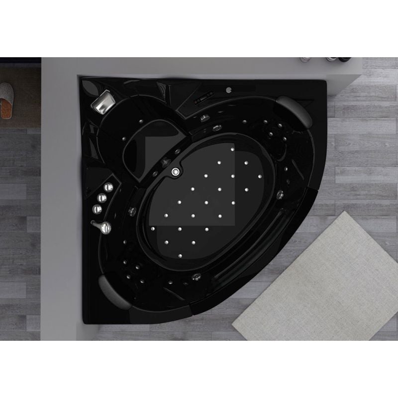 Baignoire balnéo Maeva Black 39 jets Whirlpool - 3