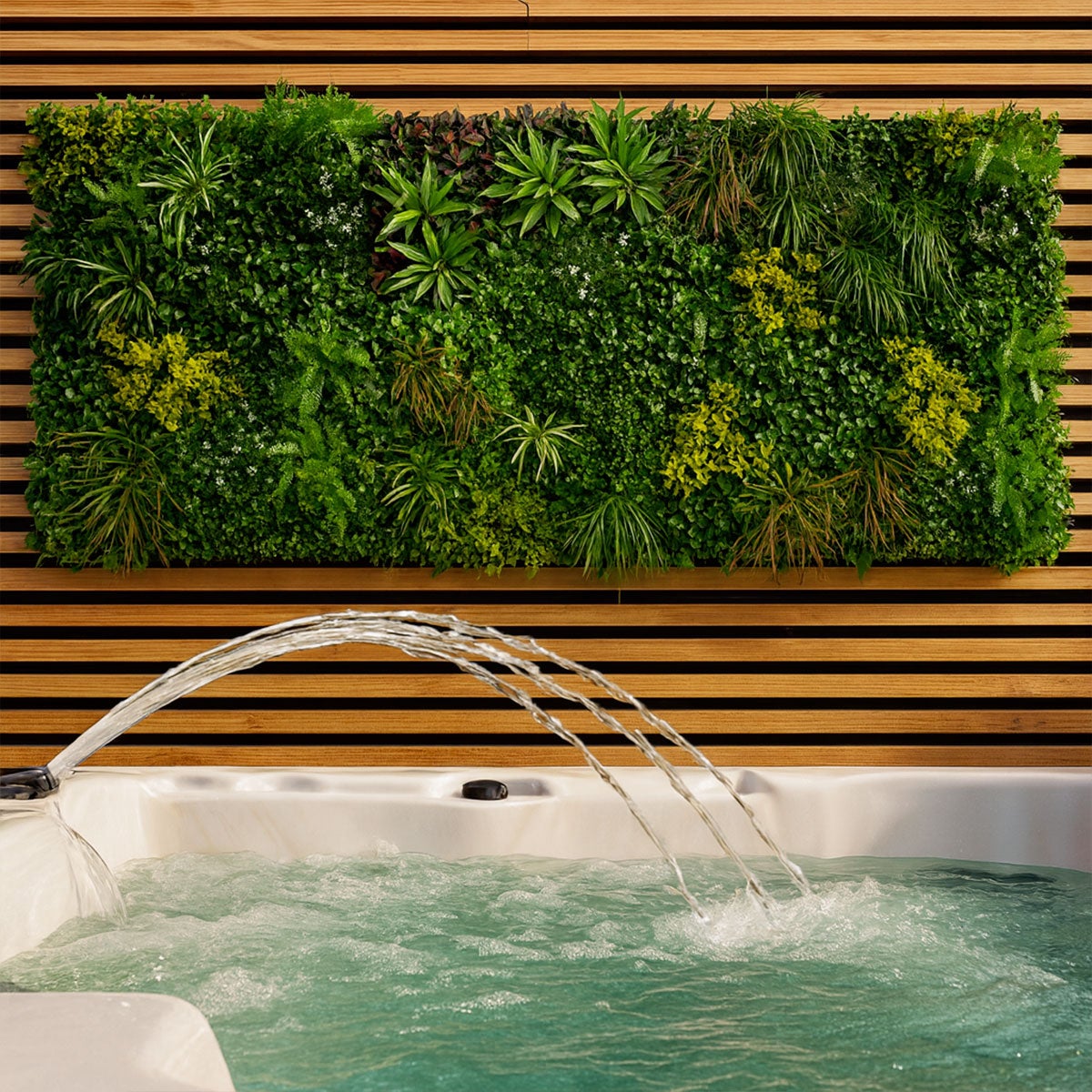 Mur végétal artificiel Jungle 1 × 1 m – un décor végétal pour balcon et clôture - 6