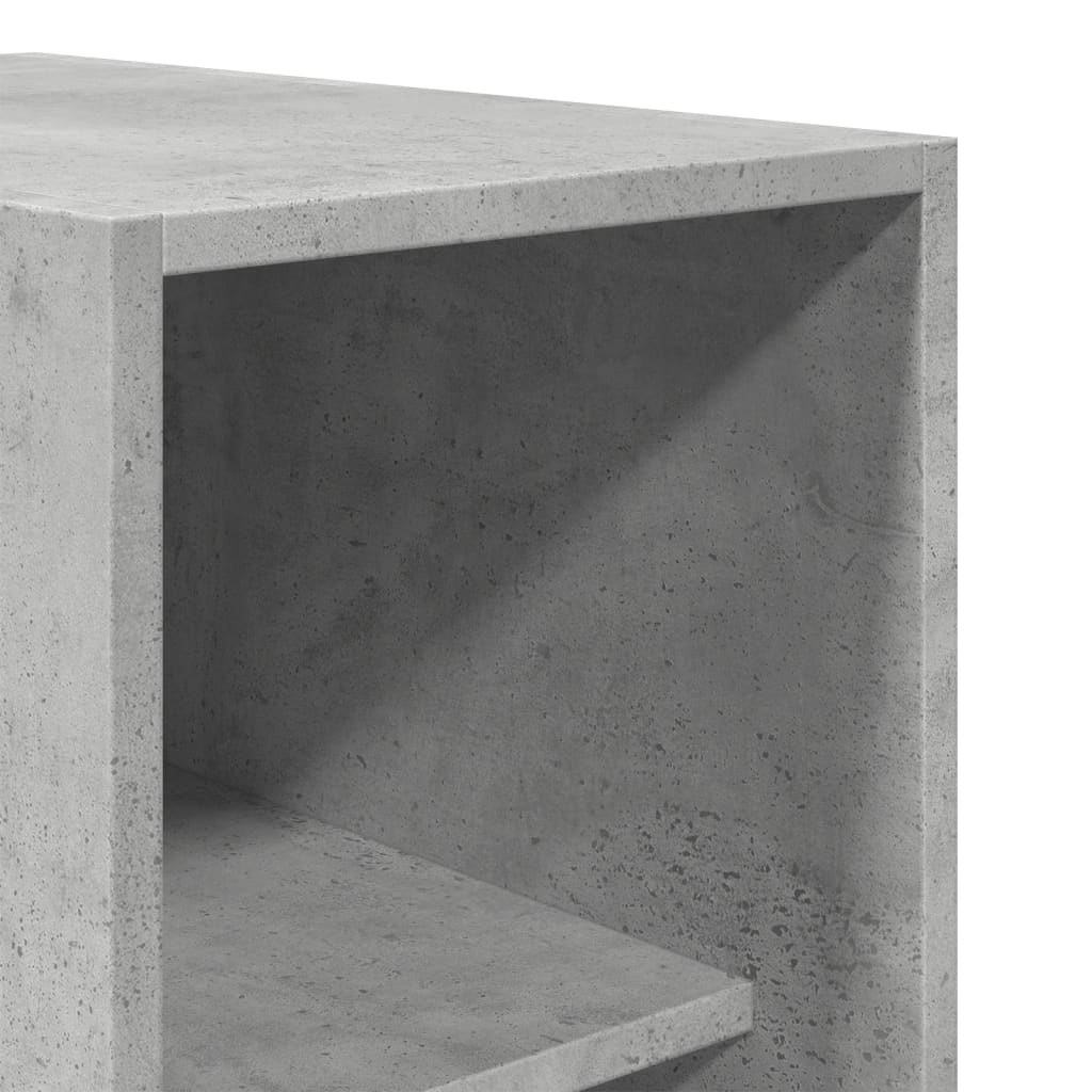 Garde-robe | Armoire de rangement gris béton 30x50x200 cm bois d'ingénierie CFW671209 - 7