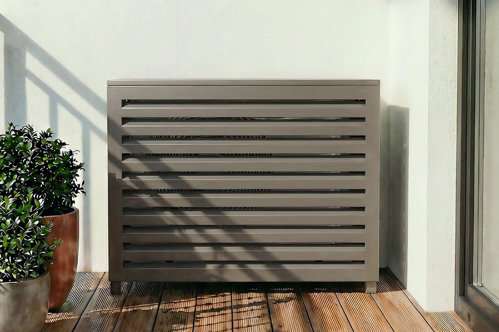Obudowa Klimatyzatora I Pompy Ciepła ANETO Aluminium Taupe - Rozmiar S