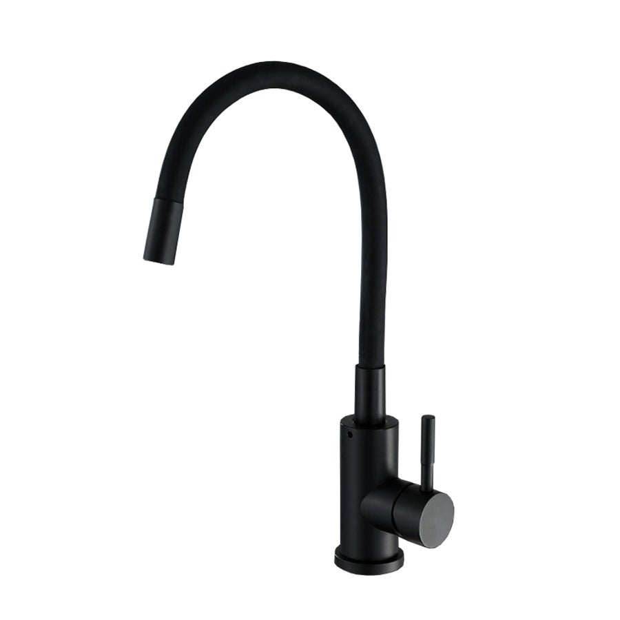 Elastyczna bateria kuchenna z 2 trybami natrysku, składana bateria kuchenna, elastyczna bateria zlewozmywakowa z ciepłą i zimną wodą (czarna)