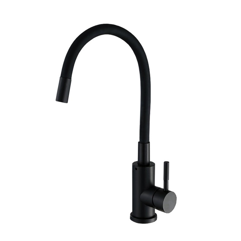 Elastyczna bateria kuchenna z 2 trybami natrysku, składana bateria kuchenna, elastyczna bateria zlewozmywakowa z ciepłą i zimną wodą (czarna)
