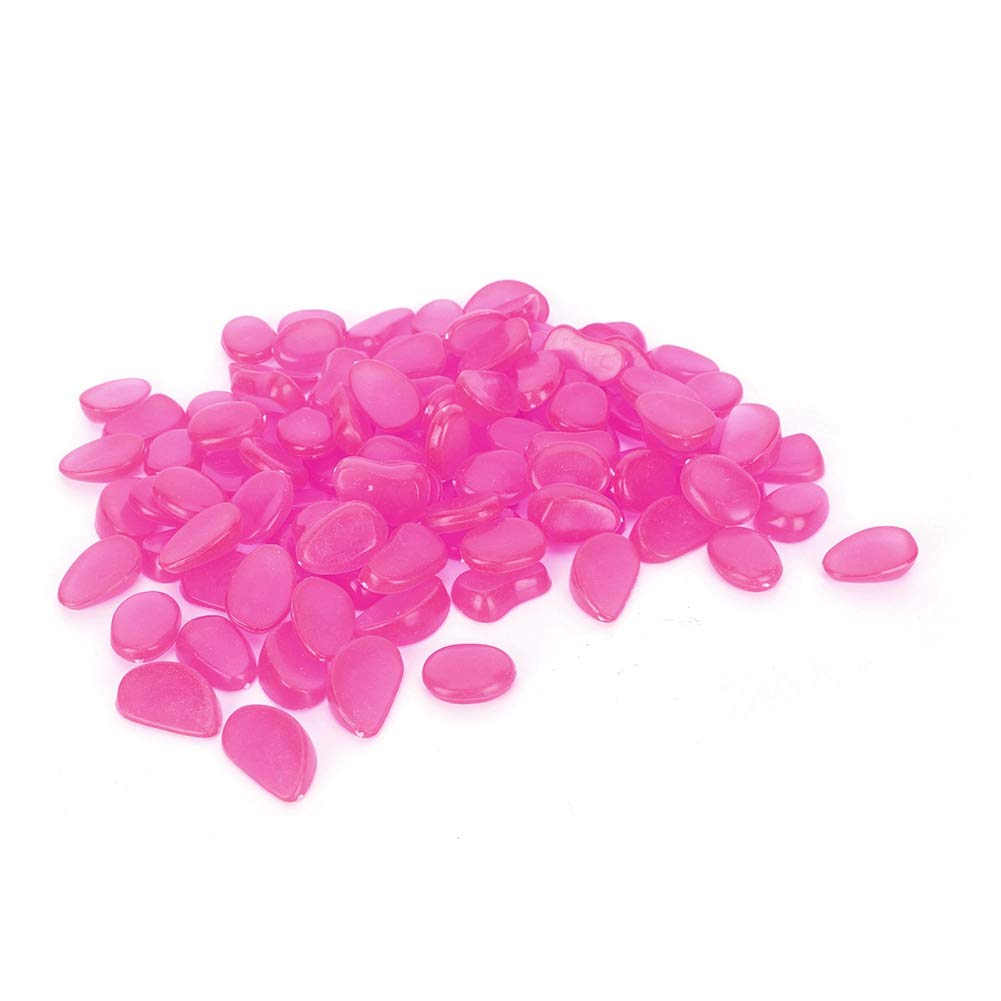 Smooce 200 Pierres Lumineuses Bleues – Galets Phosphorescents Jardin, Allée, Aquarium – Brillent 8-10h