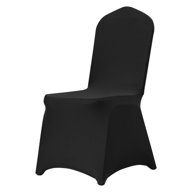 Housses chaise pliantes en élasthanne extensible,SucceBuy housses universelles amovibles et lavables pour diverses occasions,50 pièces noir,longues