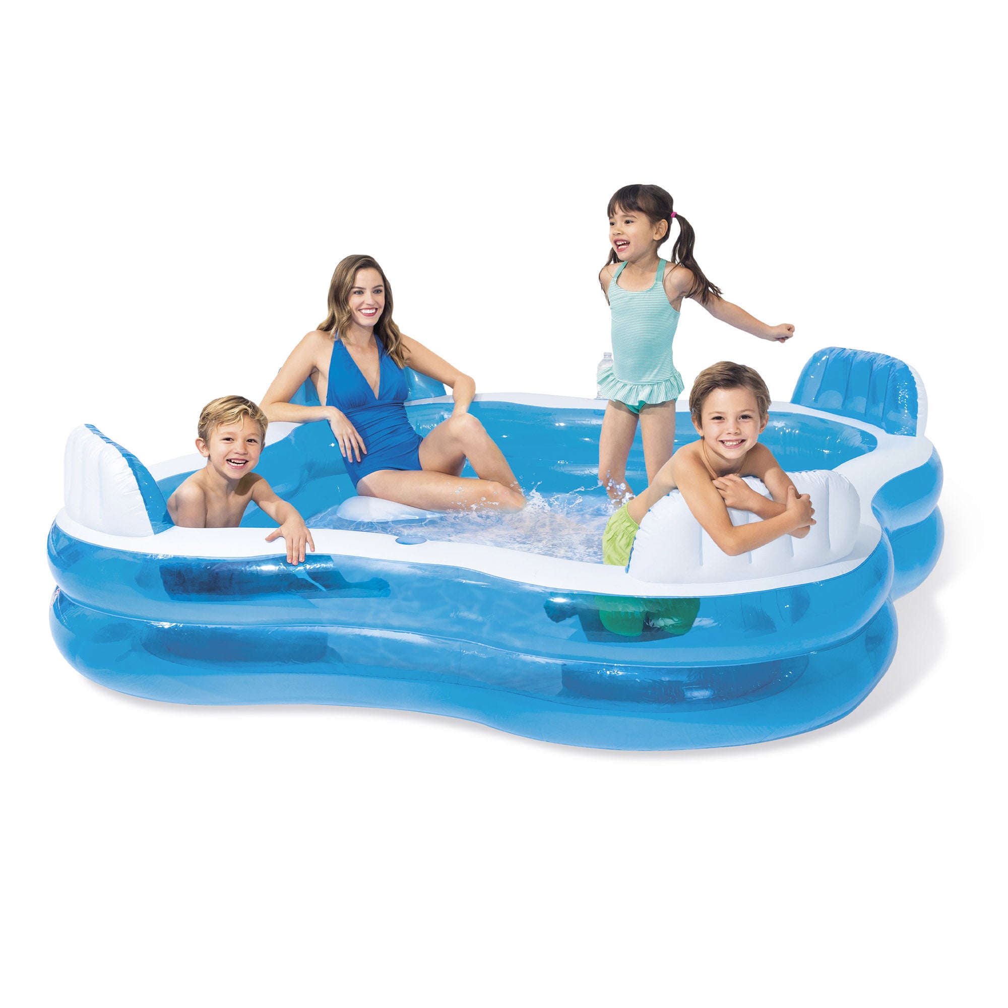 Piscina insuflável com assentos 229x229x66 cm - 990 l - 3