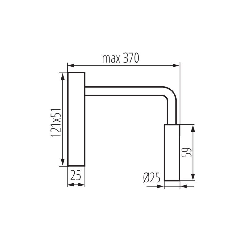 Applique murale LED - TONIL II - Bras flexible - Noir - 3,3W - 3000K - 5