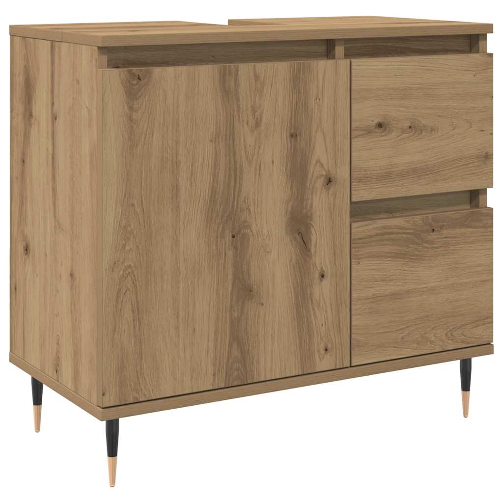 Mueble bajo lavabo - armario de baño madera de ingeniería roble artisan 65x33x60 cm