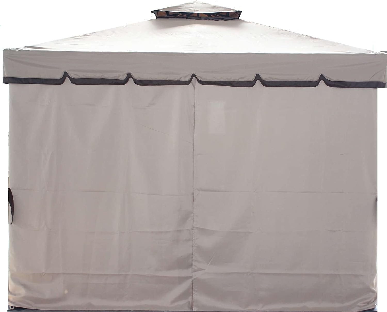 Tetto Di Ricambio Per Gazebo 3x4m - Copertura Impermeabile Beige - Foto 8