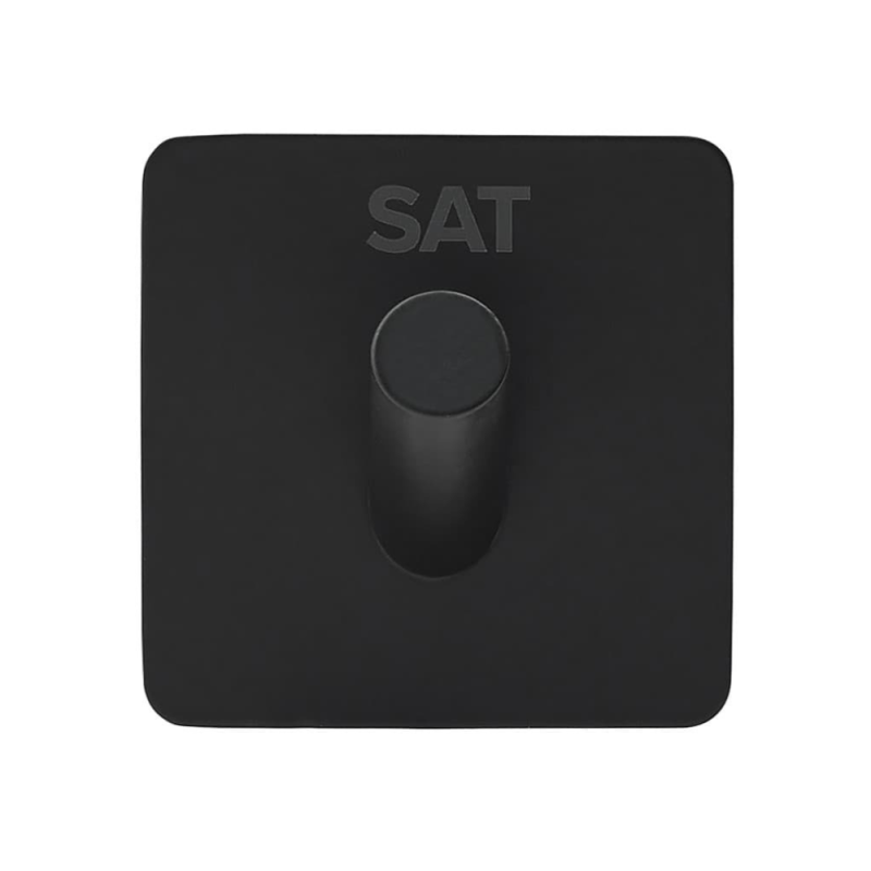 Swiss Aqua Technologies Gancio a parete adesivo in acciaio inox, nero opaco (HACEKNALEP1HMC) - 2