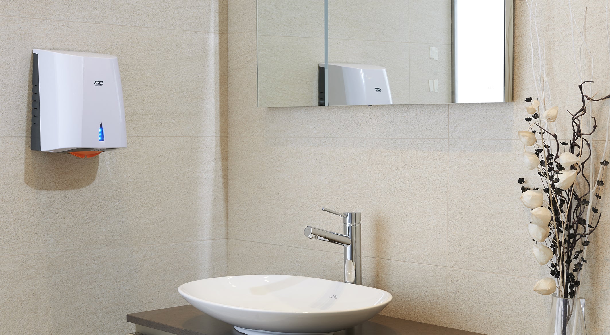 JVD - Sèche-Mains Sup'Air blanc - Matériel professionnel - 3