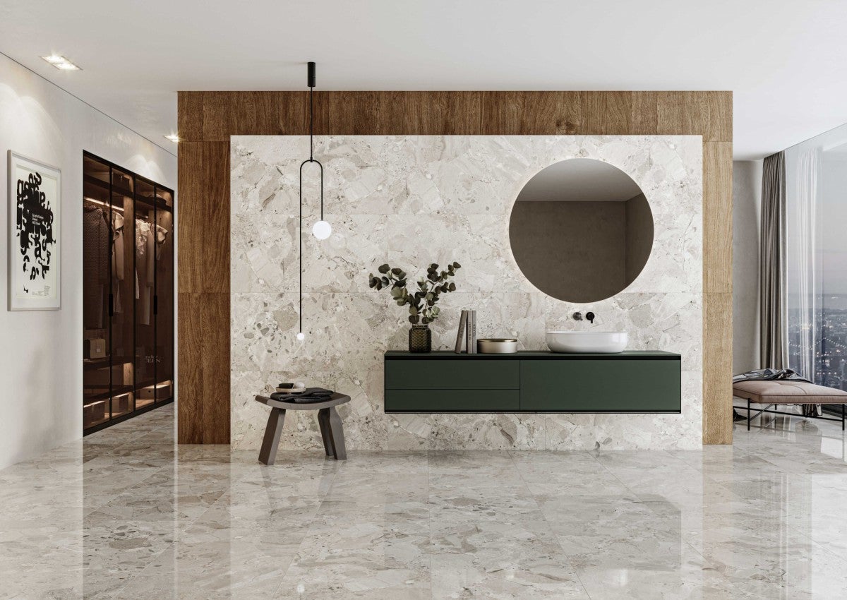 Carrelage sol / mur intérieur grès cérame effet pierre Ceppo de Seville ...