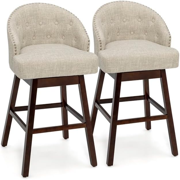 Stołek barowy, 2-częściowy zestaw, krzesło barowe, obracane o 360°,wysokość siedziska 78 cm, nowoczesne krzesło, idealne do baru, restauracji, pubu i