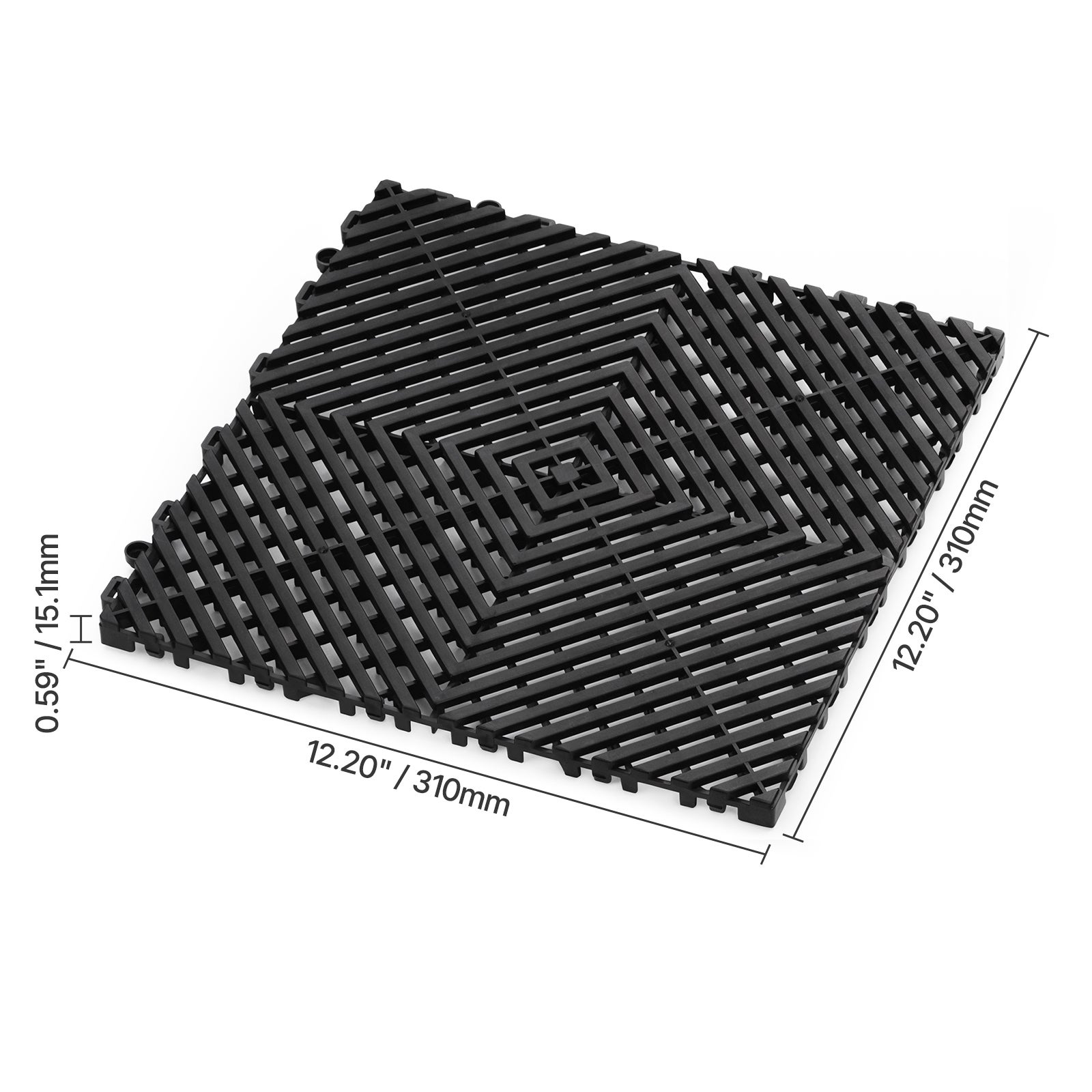 Tapis de drainage emboîtable SucceBuy 12