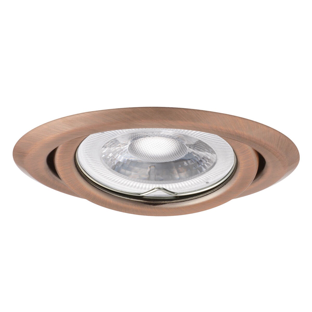 Oprawa sufitowa wpuszczana oczko Argus Ii miedź matowa 1xGX5.3 / GU10x10W okrągła ruchoma IP20 wym: 2,4 x 9,7 x 9,7 cm metal Kanlux