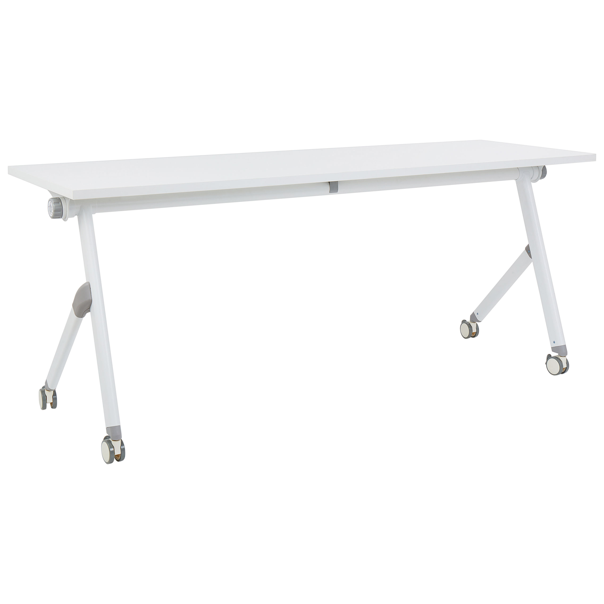 Scrivania pieghevole BENDI Bianco 180 cm 60 cm con ruote Leroy