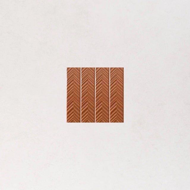Carrelage Relief DUST Terrae 5x20cm Chevron Mate
