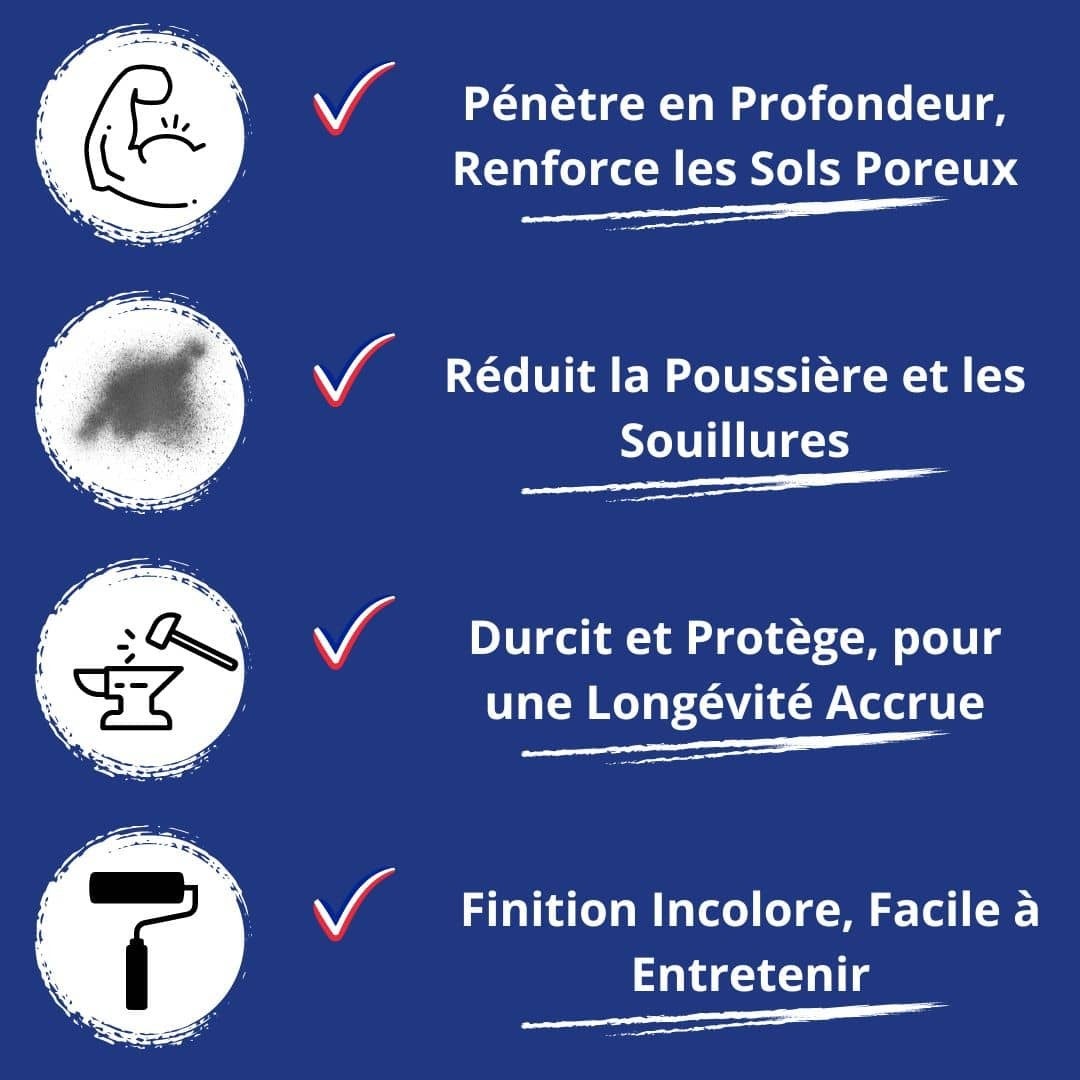 Anti Poussiere Sol - 5 L - Codeve Bois - Pour Renforcer Votre Béton Farinant, Friable Ou Poreux. - 3