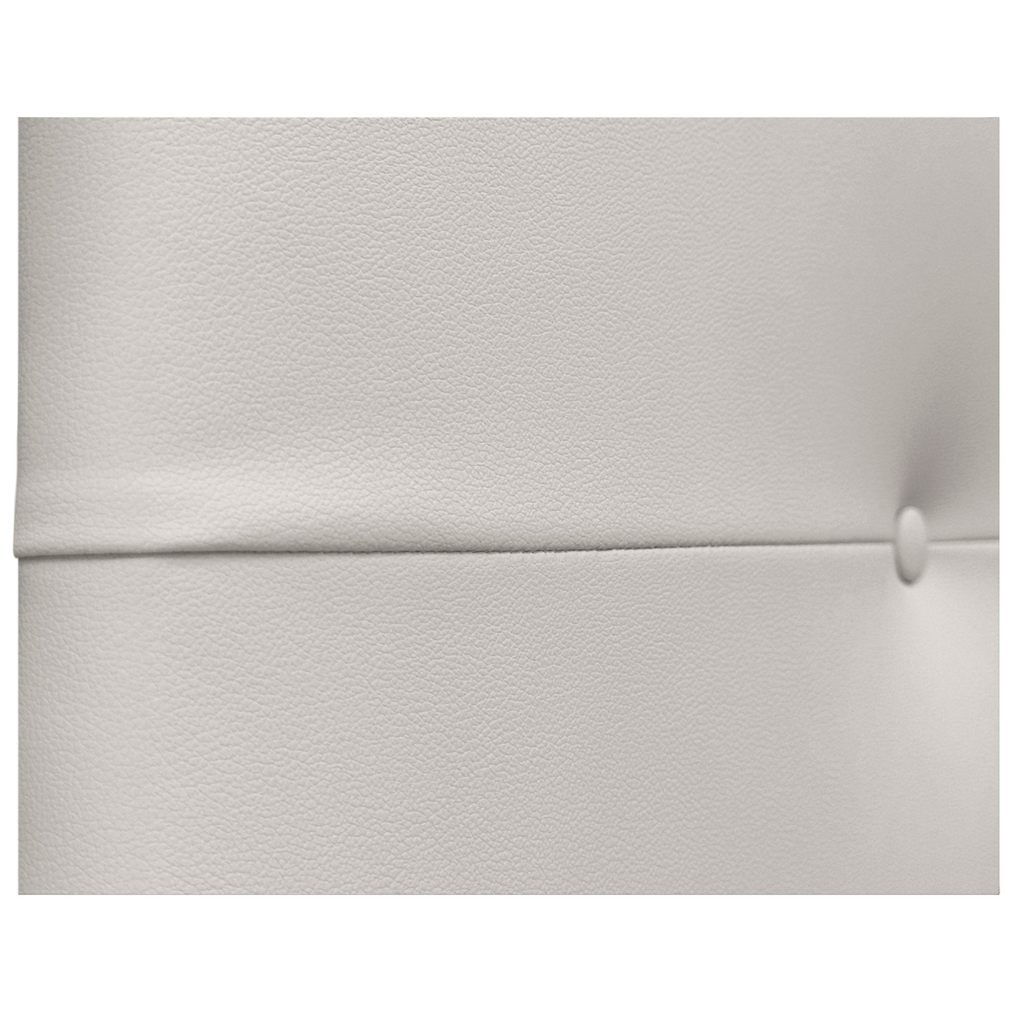 DHOME Cabecero de Polipiel Pro Con Patas cabeceros Cabezal tapizado Cama Lujo (Blanco Hueso, 150cm) - 2