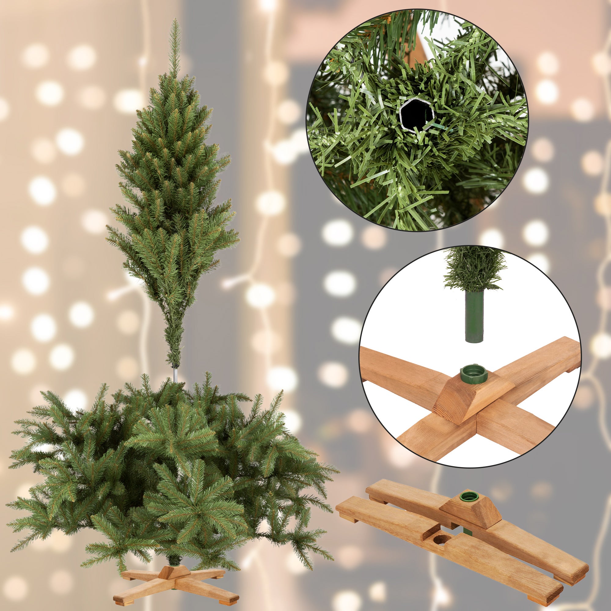 Choinka sztuczna Premium Royal Trees 180 cm świerk kaukaski z stojakiem, drzewko - 4