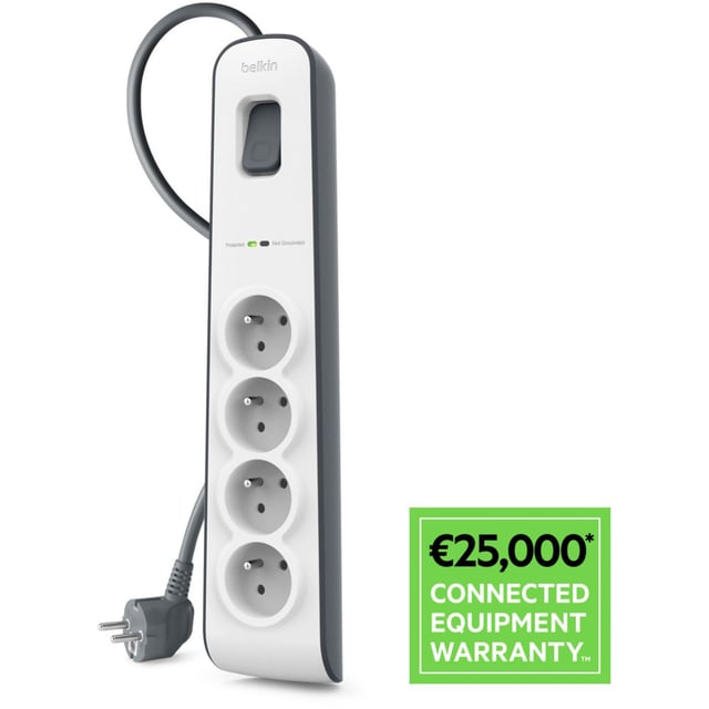 Multiprise BELKIN Surge Protection Strip with 2M BSV4