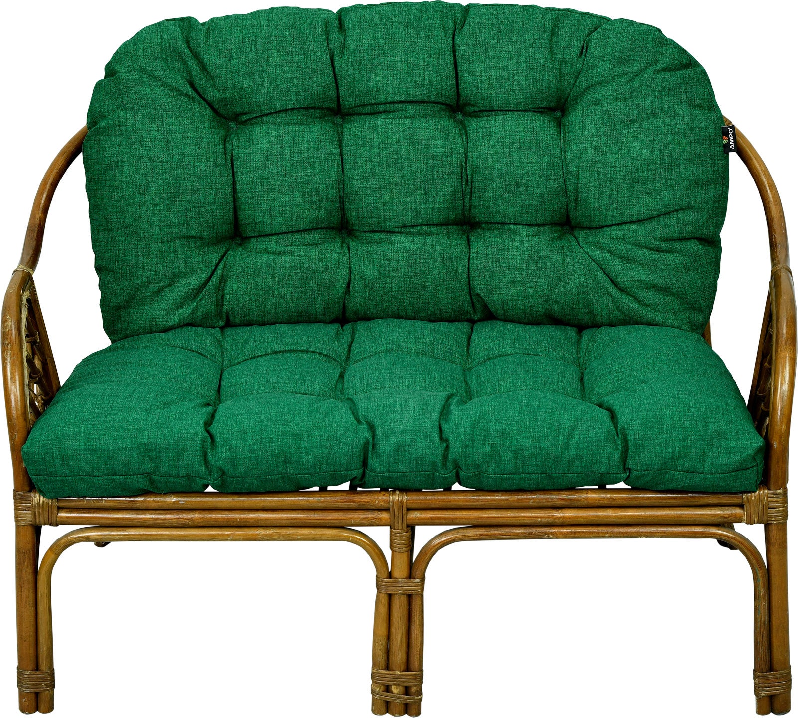 Poduszka na sofę rattanową AMPO ciemny zielony 1 szt. - 2
