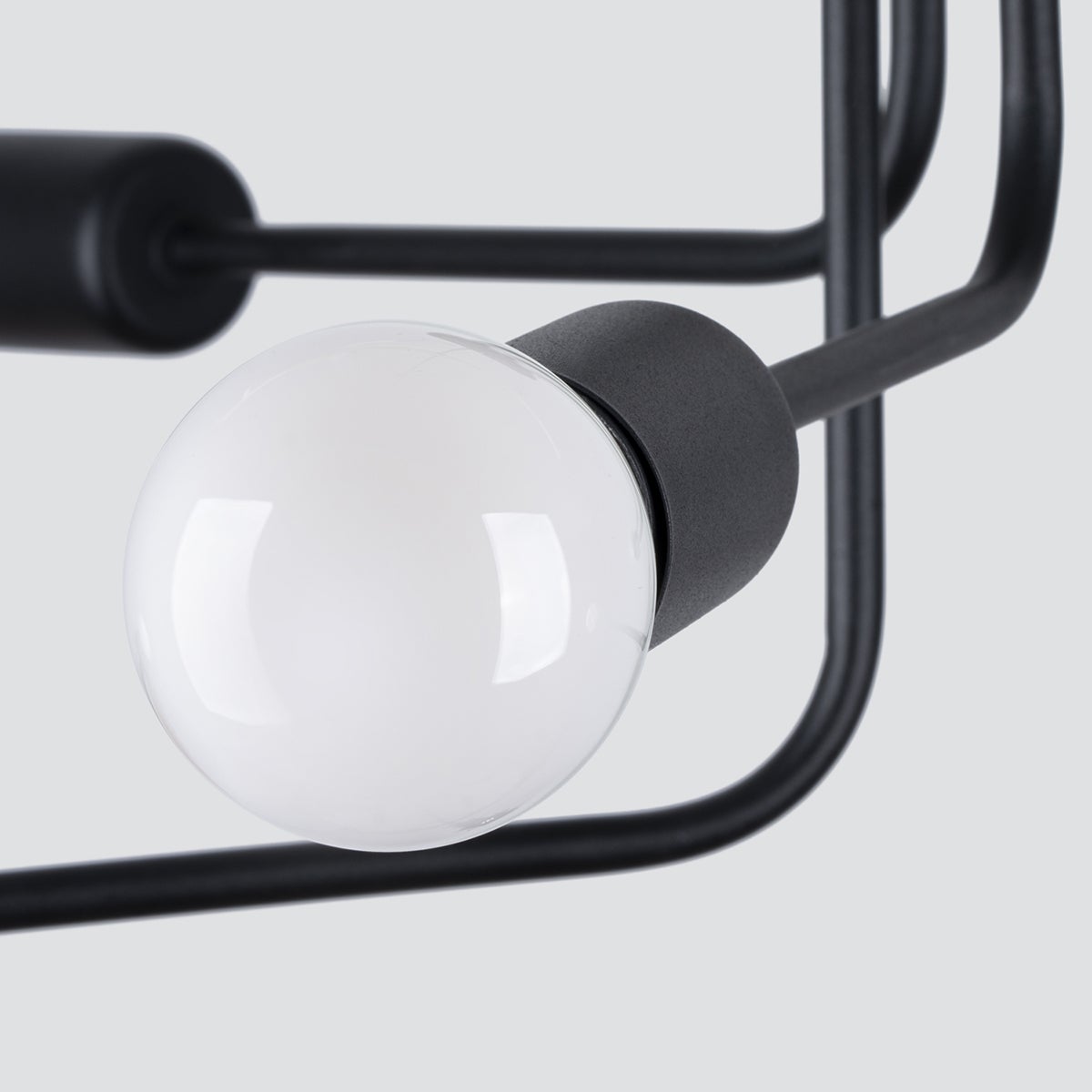 Żyrandol TORAH 6 czarny LED 3000K - 68x68x33cm Sollux - 4