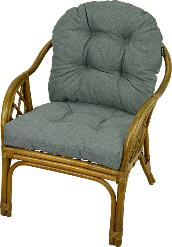 Poduszka na fotel rattanowy AMPO szary melanż 1 szt.