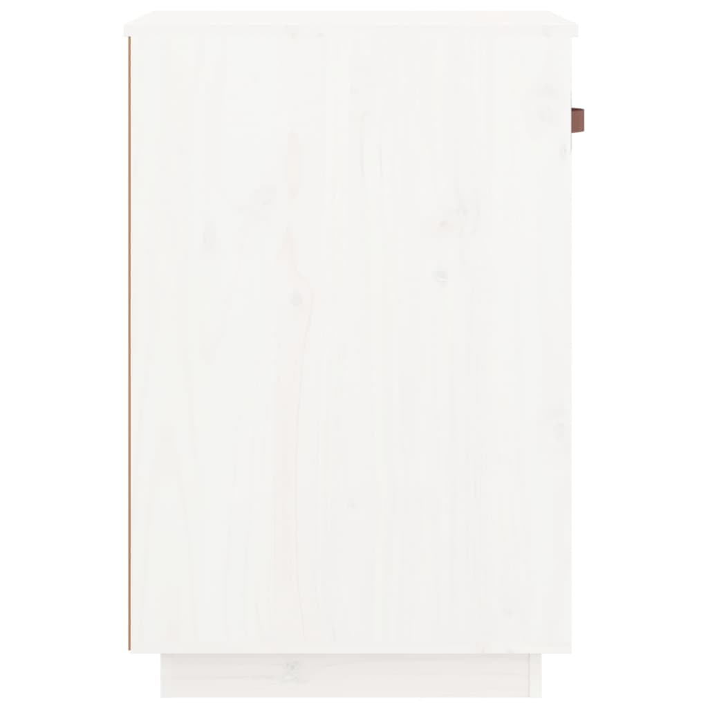Armoire de bureau Blanc 40x50x75 cm Bois massif de pin vidaXL - 6