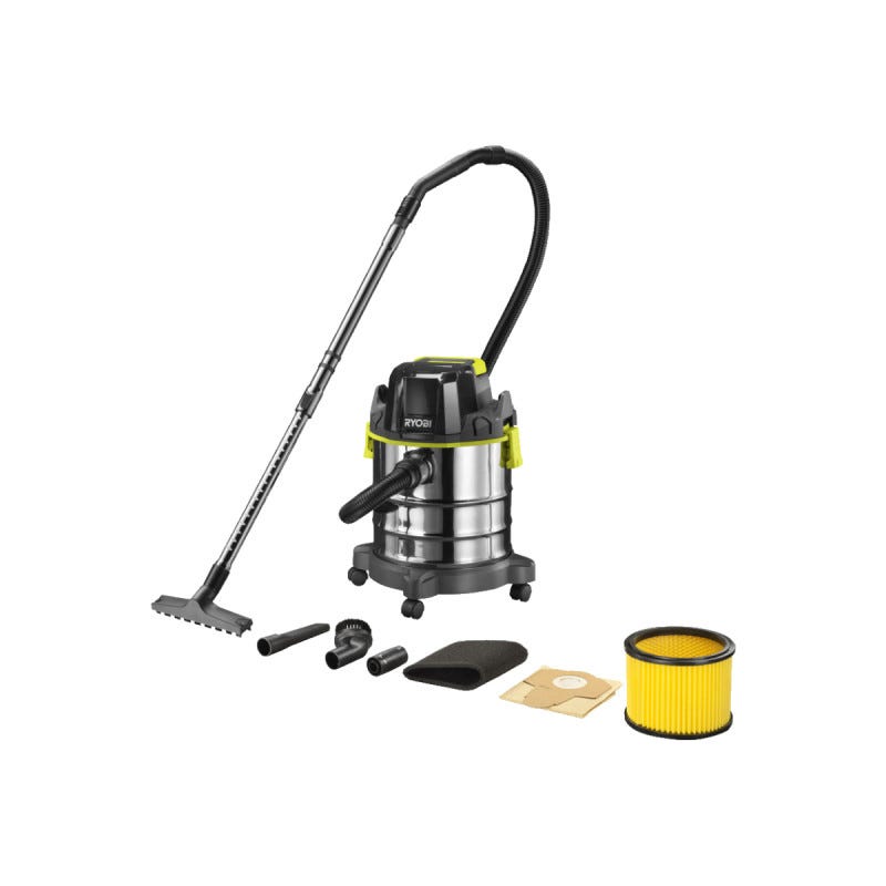 R18WDV-0 - ASPIRATORE SOLIDI E LIQUIDI LEGGERO E COMPATTO 18V CON CAPACITA' 18L SENZA BATTERIA - RYOBI | Leroy Merlin R18WDV-0 - ASPIRATORE SOLIDI E LIQUIDI LEGGERO E COMPATTO 18V CON CAPACITA' 18L SENZA BATTERIA - RYOBI | Leroy Merlin