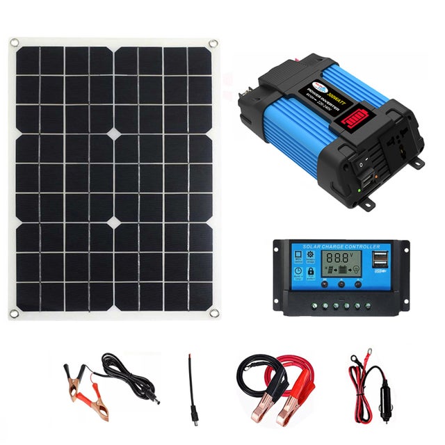 Chargeur Panneau Solaire Portable 20W 12V pour Voiture Marine Camping