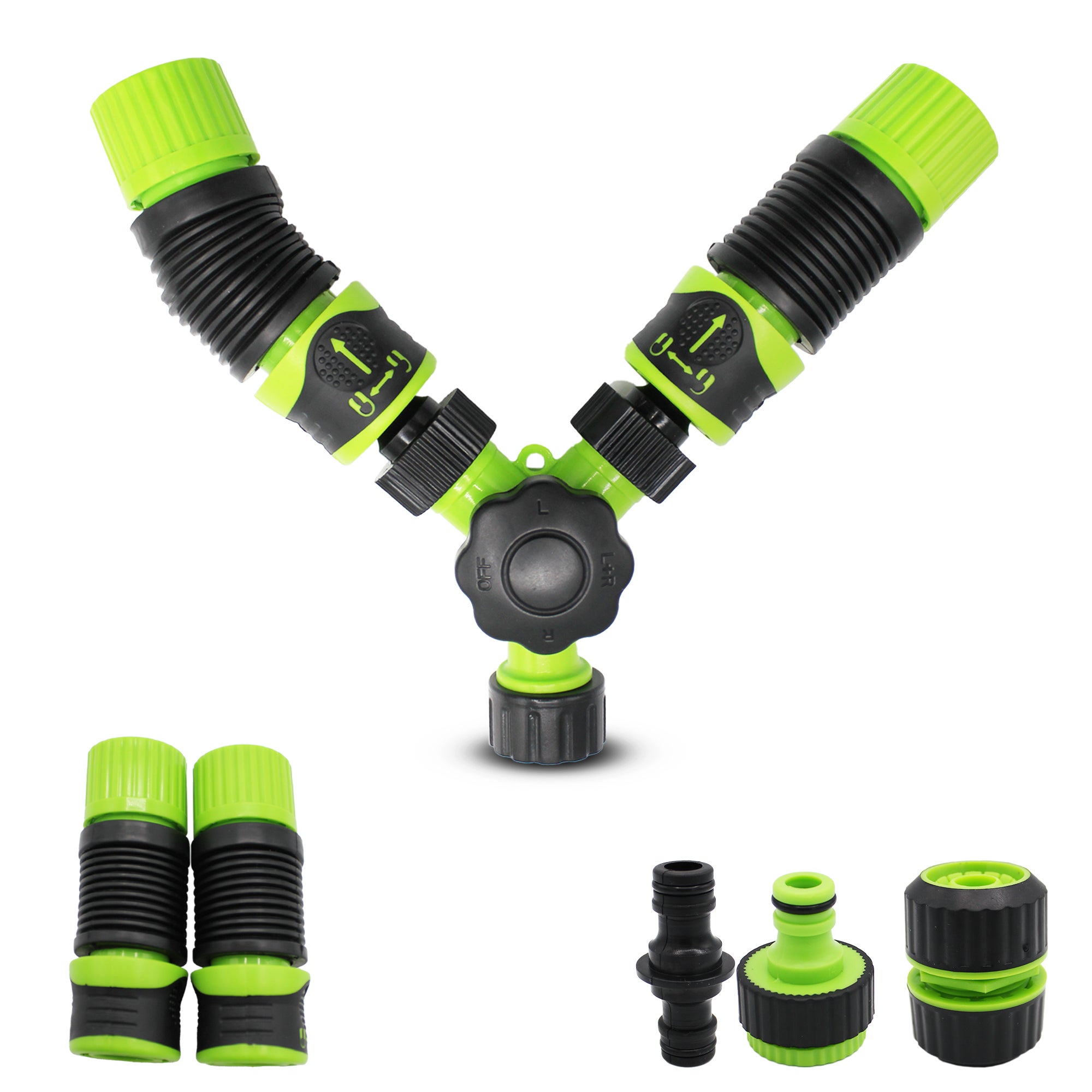 Kit D'accessoires D'irrigation QWORK 34 Pièces - Tés, Coudes, Connecteurs Droits Pour Tuyaux De 1/2 Pouce (13/16 Mm) - Arrosage Jardin, Serre