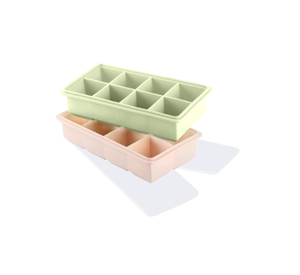 4 Pezzi Vassoi Per Cubetti Di Ghiaccio In Silicone Con Coperchio,Stampo Per Ghiaccio,Certificato LFGB - Senza BPA,vassoi Per Ghiaccio Quadrati Facili Da Rimuovere (2 Verde+2 Blu