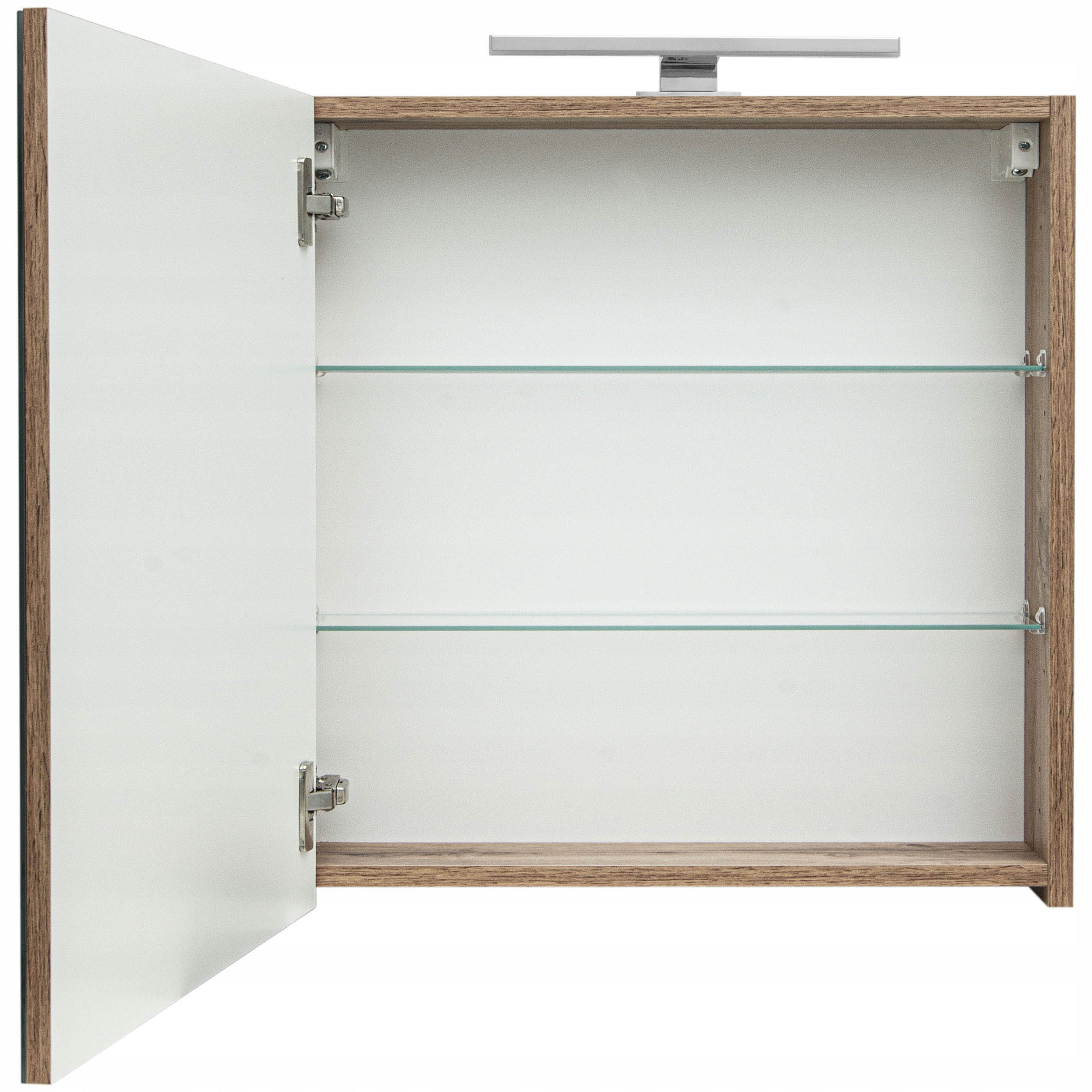 Szafka łazienkowa z lustrem oświetleniem lampką led lustrzana wisząca 60 cm - 2