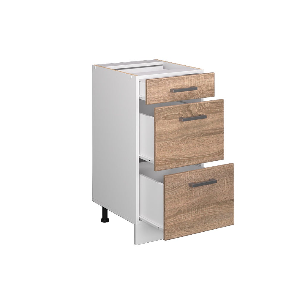 Vicco Meuble cuisine R-Line, Sonoma, 40cm avec tiroirs, sans PT - 4