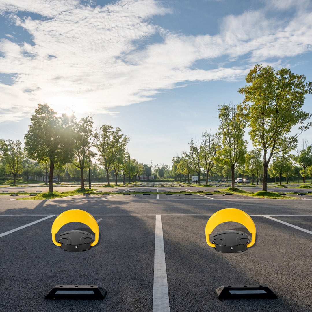 Elektryczna bariera parkingowa z pilotem 15 m, solidnym zamkiem i stałym montażem do prywatnego miejsca parkingowego - 2