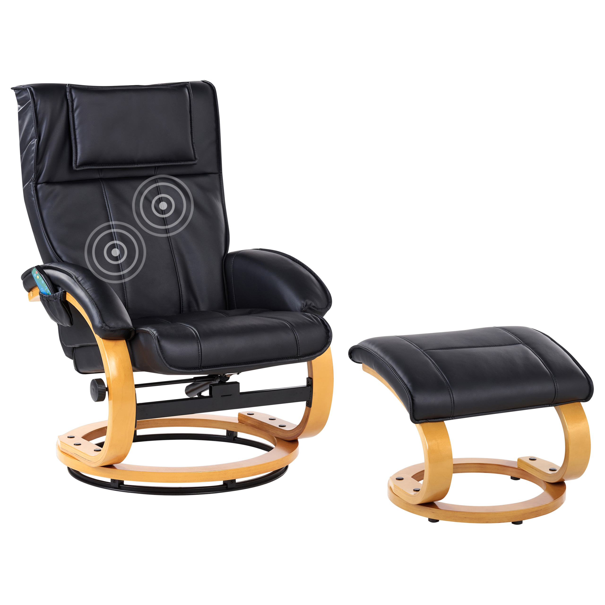 Fauteuil massant MAJESTIC Cuir PU Noir Leroy Merlin — free download