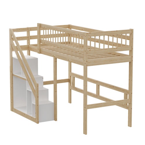 Support Ordinateur Portable Vigo Bois Noyer - Table Pliable Lit/Canapé - Rangement Intégré