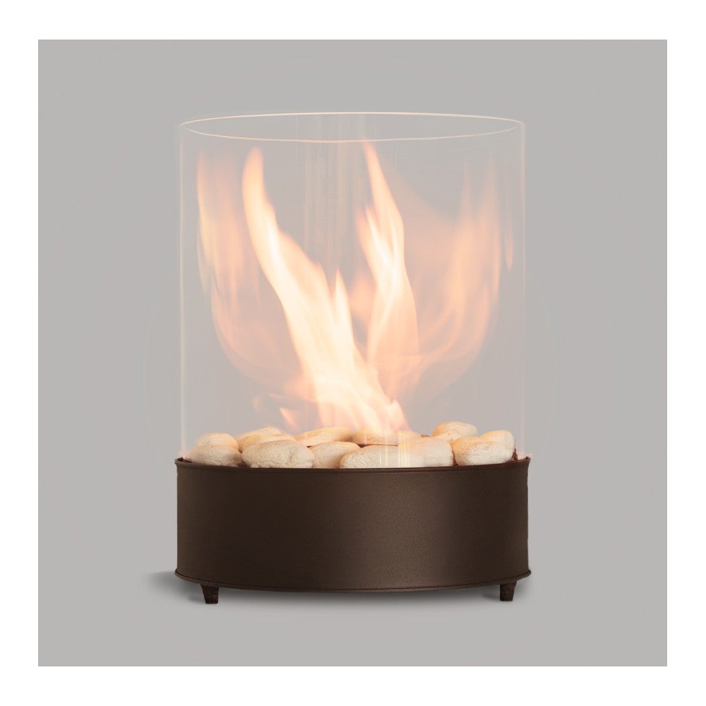 Lareira bioetanol 3 kW, 5 h, interior/exterior, compacta e elegante – Planika Chantico Glassfire – Alt 0,35 x Larg 0,25 x Comp 0,25 - 4