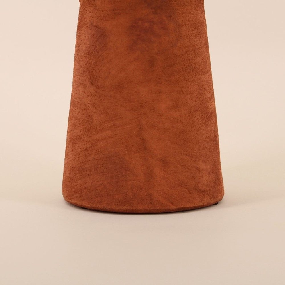 Vase en grès effet pierre terracotta, H47cm - Ornami - 3